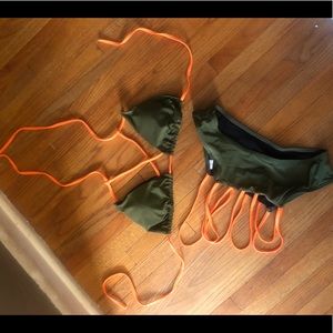 Green & Orange bikini